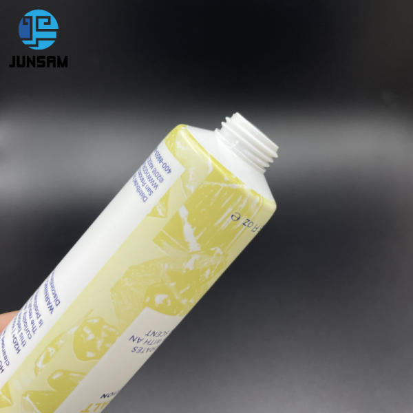 HDPE-plastic tube-body lotion-yellow+white+45ml